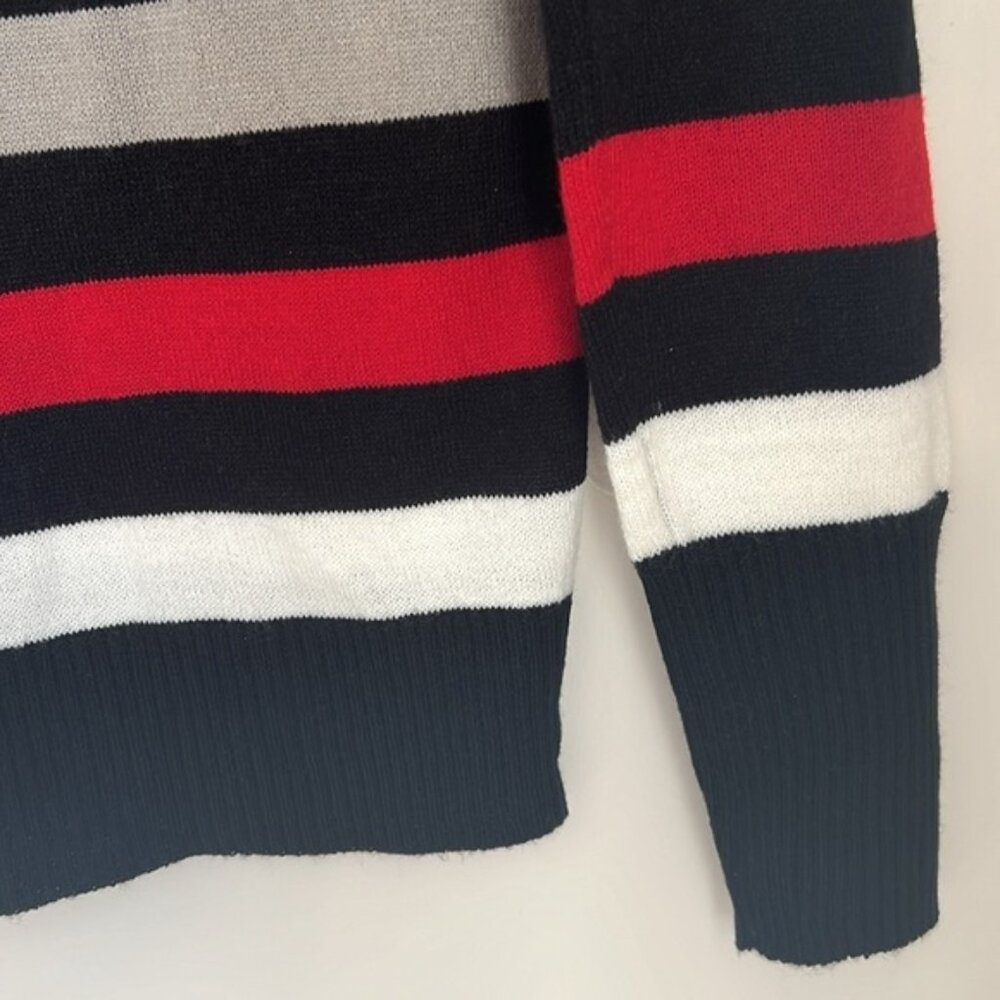 Majore Striped Button Down Sweater - image 7